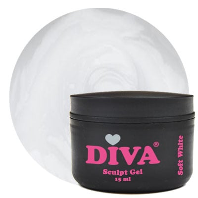 Diva sculpt gel soft white 15 ml.
