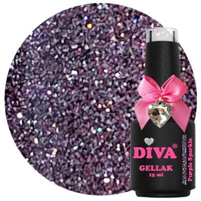 Diva GellakCat Eye Purple Sparkle