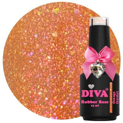 Diva rubber base coat Orange crystal