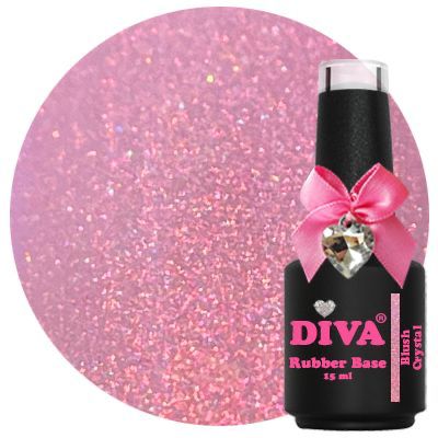 Diva rubber base coat blush crystal