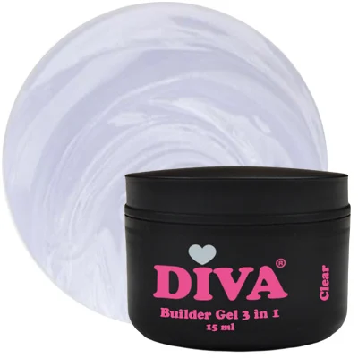 Diva builder gel low heat clear 15 ml