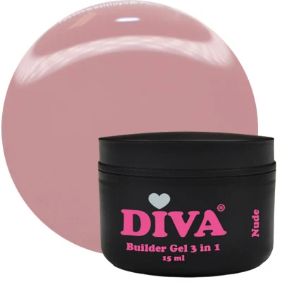 Diva builder gel low heat nude 15 ml