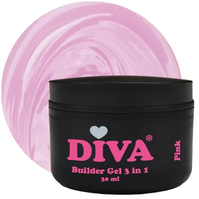 Diva builder gel low heat pink 30 ml